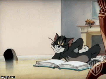 tom and jerry studying - imgflip.com