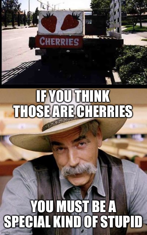 sam elliott big lebowski - Cherries If You Think Those Are Cherries You Must Be A Special Kind Of Stupid imgflip.com