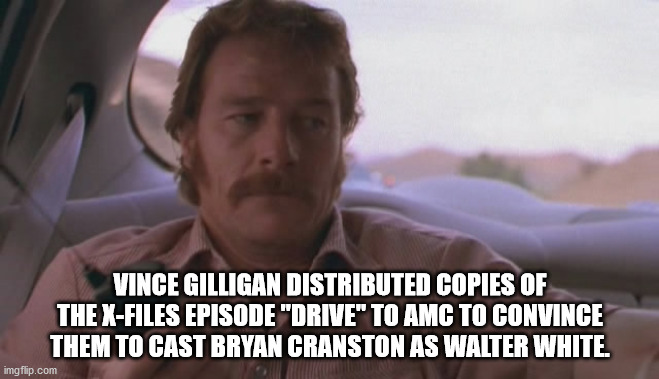 st. louis blues - Vince Gilligan Distributed Copies Of The XFiles Episode "Drive" To Amc To Convince Them To Cast Bryan Cranston As Walter White. imgflip.com