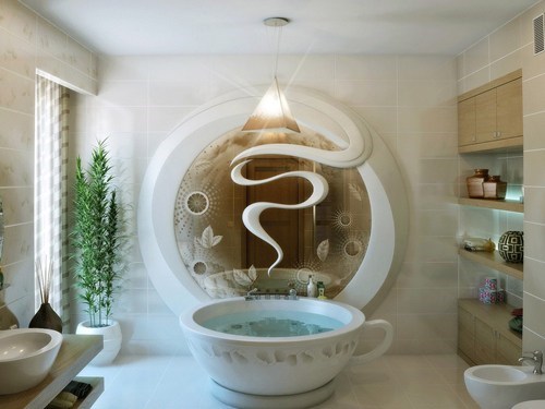 coffee cup bathtub