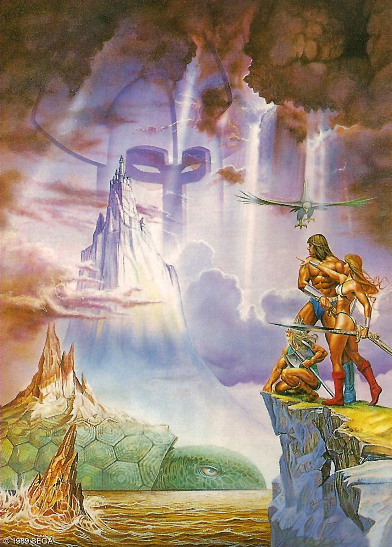 golden axe artwork - 1989 Sega