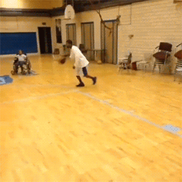 short person dunk gif
