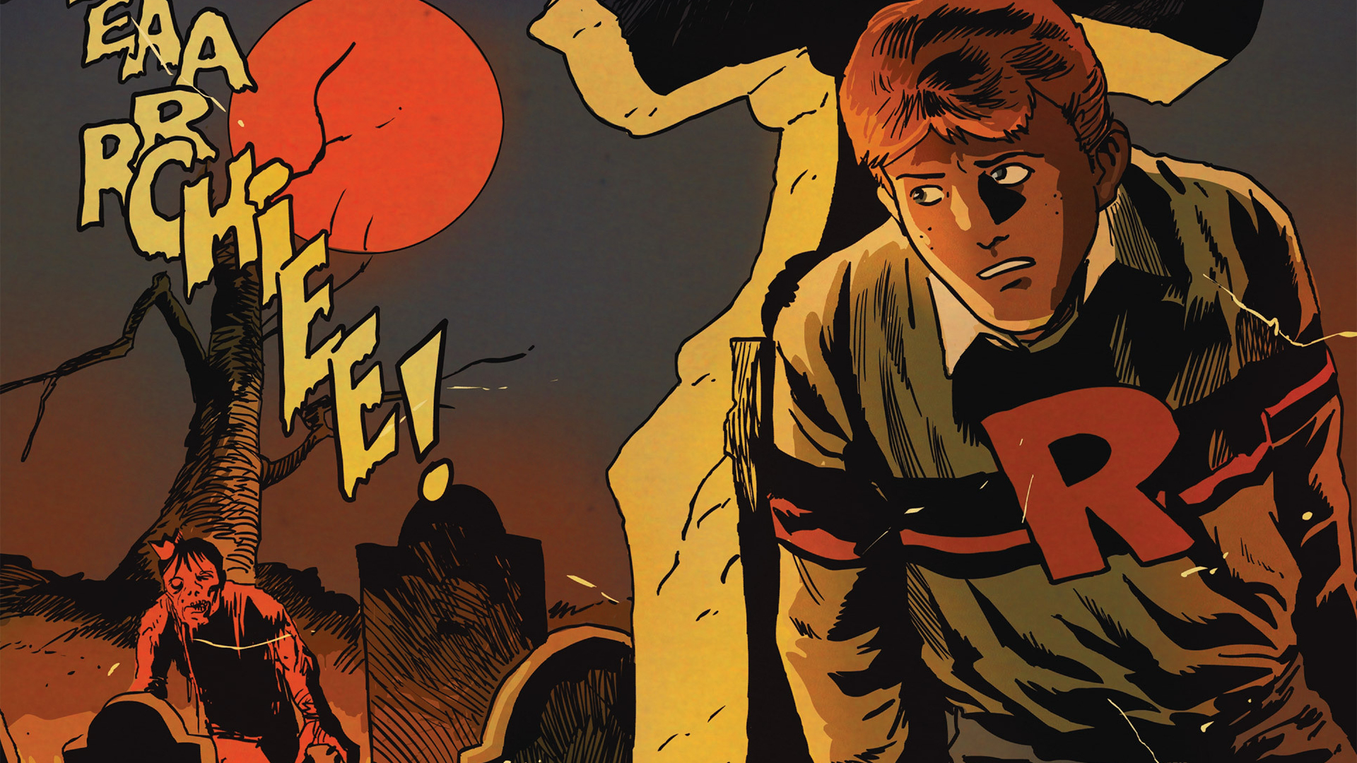 afterlife with archie - zombie archie cartoon