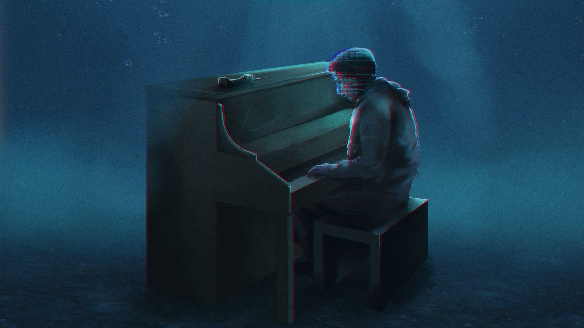 underwater piano