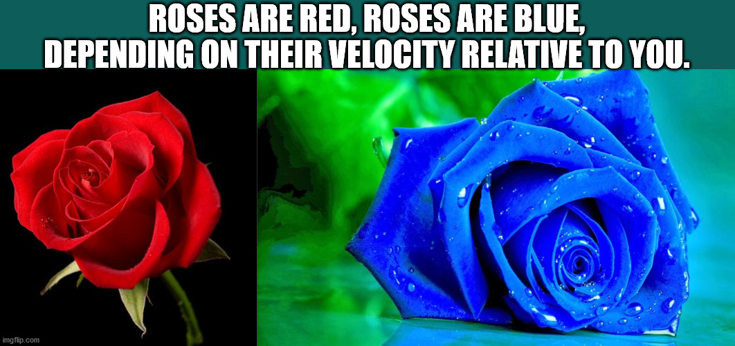 full screen flower wallpaper hd - Roses Are Red. Roses Are Blue. Depending On Their Velocity Relative To You.
