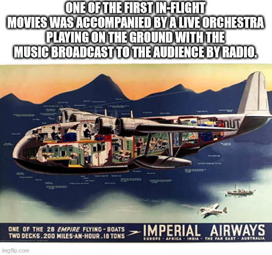 shorts empire flying boats - One Of The First InFlight Movies Was Accompanied By Alive Orchestra Playing On The Ground With The Music Broadcast To The Audience By Radio. One Of The 28 Empire Flying Boats Imperial Airways Two Decks.200 MilesAnHour.18 Tons 