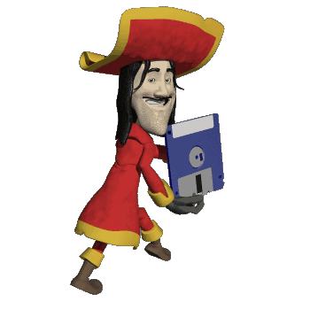 gif 3d animated pirate