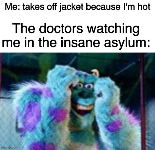sonic fans - Me takes off jacket because I'm hot The doctors watching me in the insane asylum imgflip.com