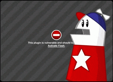 homestar runner meme - This plugin is vulnerable and should be Activate Flash
