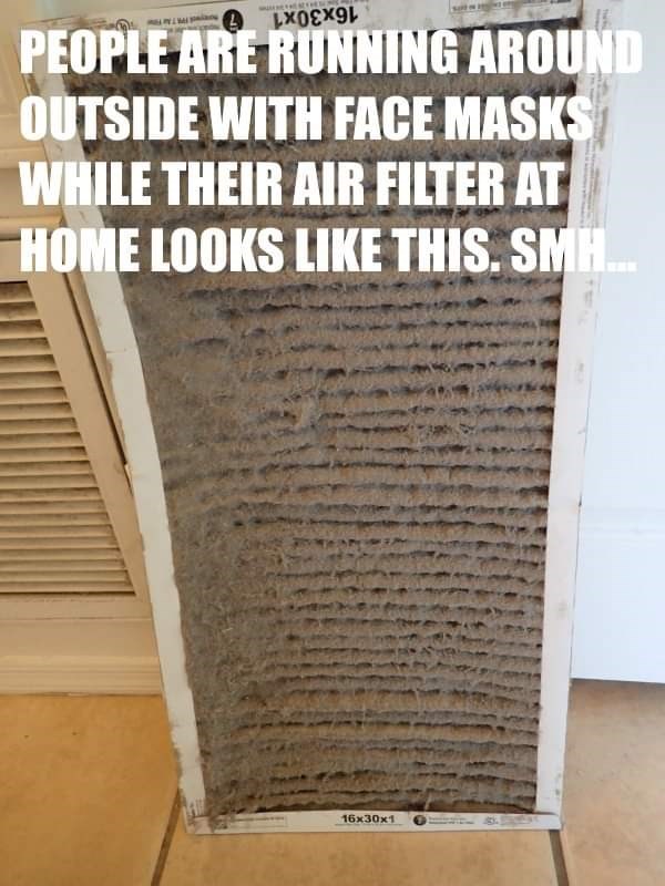 pilatus - People Are Running Around Outside With Face Masks While Their Air Filter At Home Looks This. Smh. 16x30x1