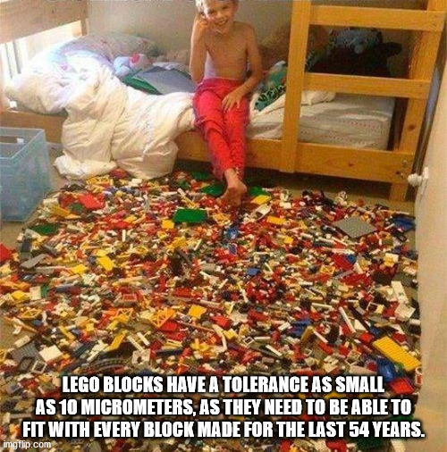 stepping on legos meme - Lego Blocks Have A Tolerance As Small As 10 Micrometers, As They Need To Be Able To Sfit With Every Block Made For The Last 54 Years. imtip.com