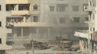 syrian tank destroyed gif