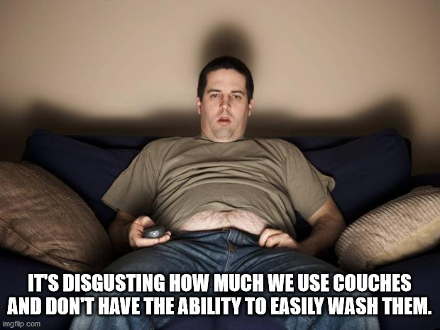 photo caption - It'S Disgusting How Much We Use Couches And Don'T Have The Ability To Easily Wash Them. imgflip.com