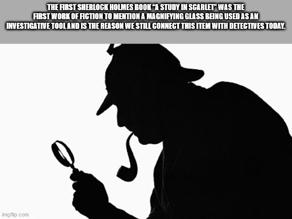 sherlock holmes silhouette - The First Sherlock Holmes Book a study in scarlet was the first work of fiction to mention a magnifying glass being used as an investigative tool and is the reason we still connect this item with detectives today.