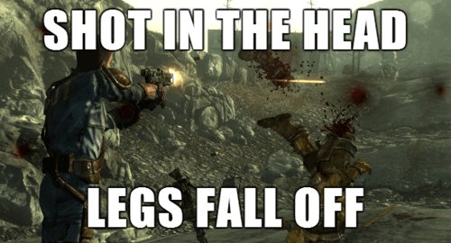 funny game logic - Shot In The Head Legs Fall Off