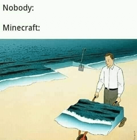 minecraft surrealism art - Nobody Minecraft