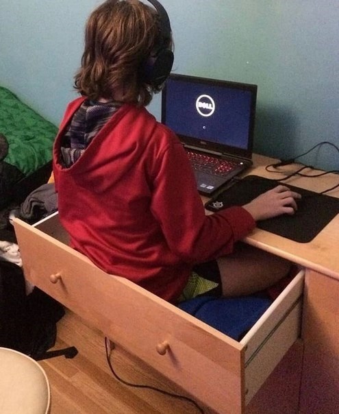 blursed gaming setup