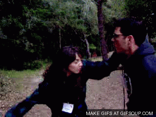 woman knocks out man gif - Make Gifs At Gifsoup.Com
