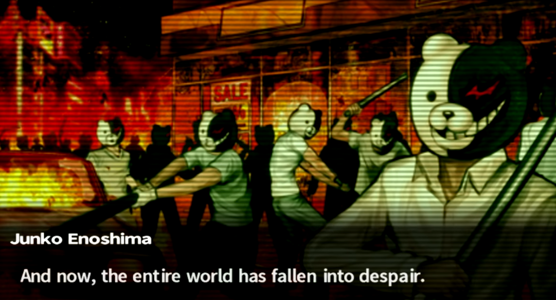 greatest most awful most tragic event - Junko Enoshima And now, the entire world has fallen into despair.