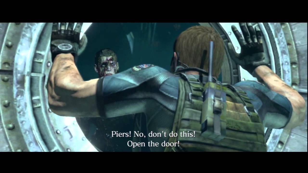 resident evil 6 final chris - Piers! No, don't do this! Open the door!