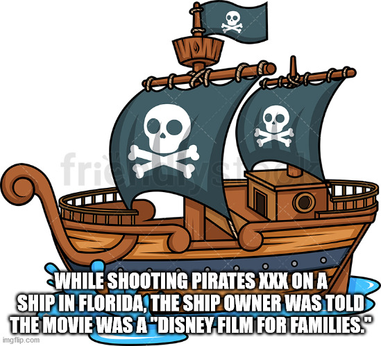 While Shooting Pirates Xxx On A Ship In Florida, The Ship Owner Was Told The Movie Was A disney film for families