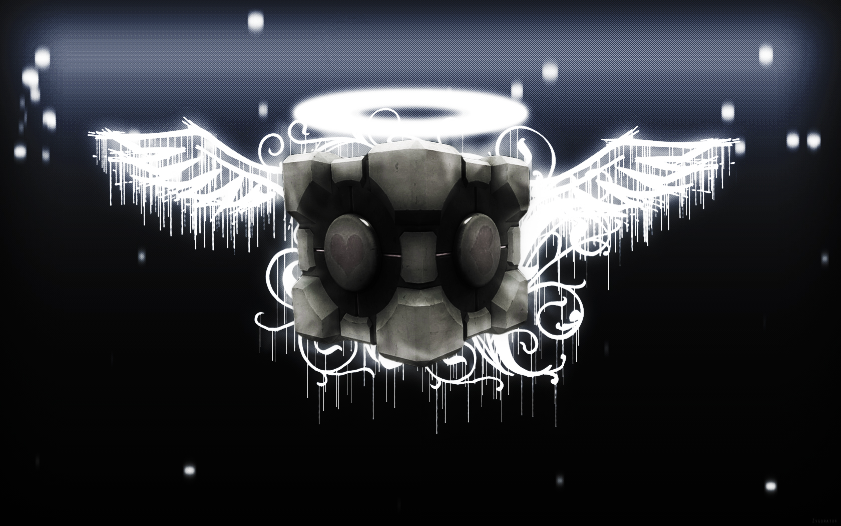 companion cube background