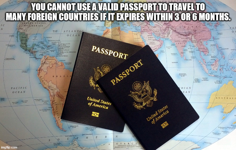 travel passport - Sie You Cannot Use A Valid Passport To Travel To Many Foreign Countries If It Expires Within 3 Or 6 Months. Und States America N 0 Atlantic Ocean Le cer Ne Serta Dia Am Ur form Passport ca Sta In Estamo Aenea Hulte resi Brazi Can Passpor
