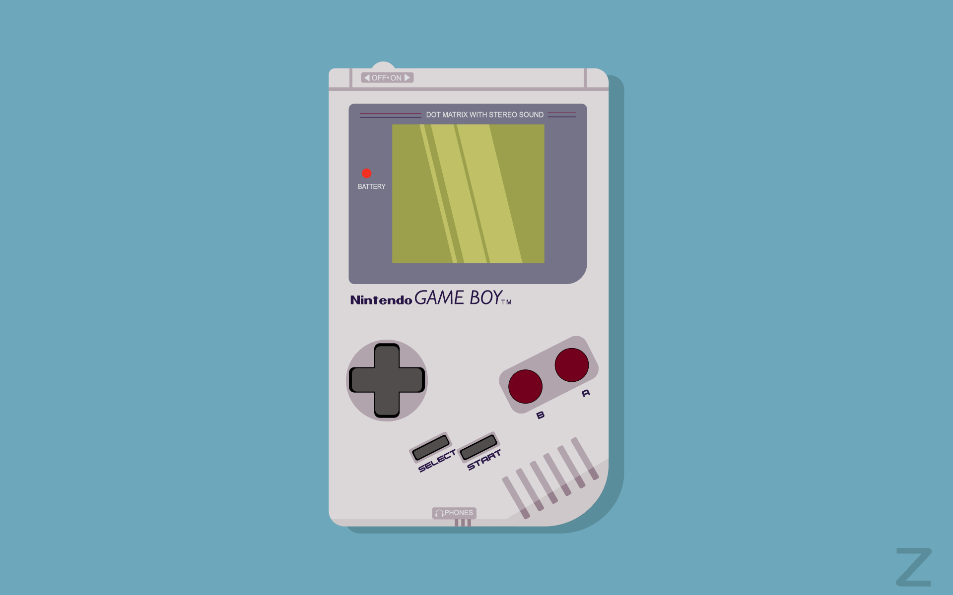 gameboy - Off.On Dot Matrix With Stereo Sound Battery Nintendo Game BoyM A Select Start Phones N