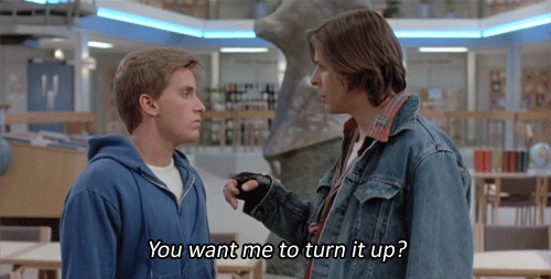 breakfast club bender - You want me to turn it up?