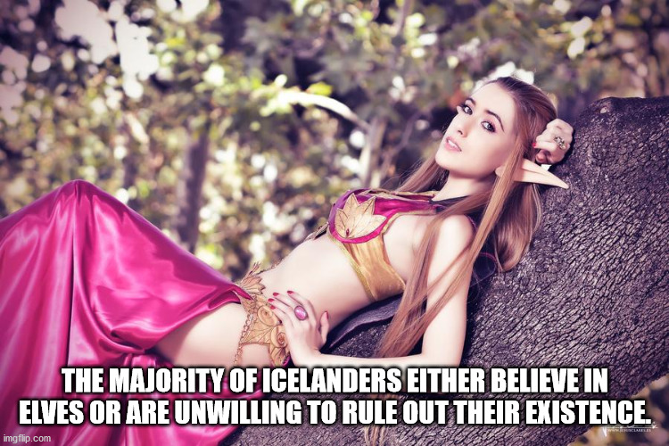 elf cosplay sexy - The Majority Of Icelanders Either Believe In Elves Or Are Unwilling To Rule Out Their Existence. Labeler imgflip.com