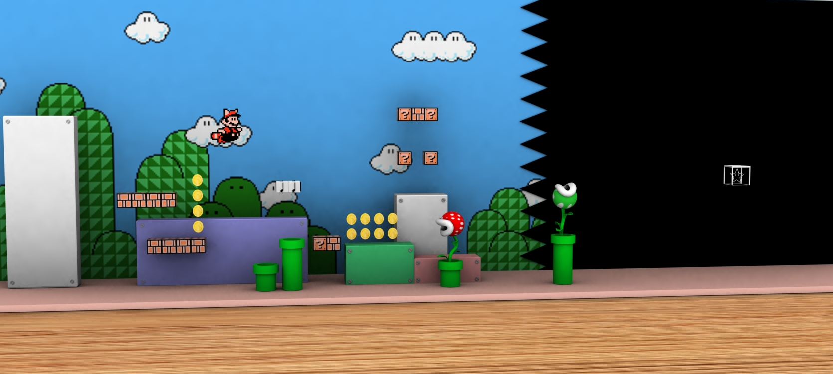 super mario diorama - Ne Dit Pie