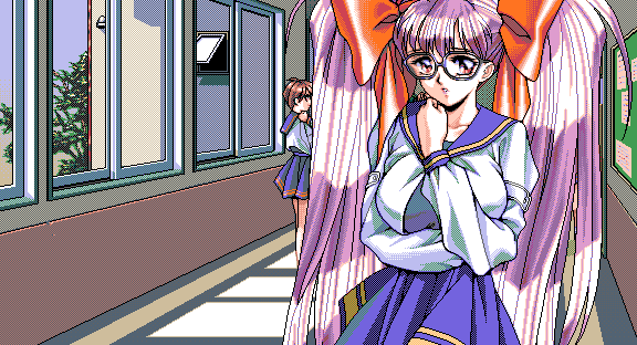 visual novel pixel art