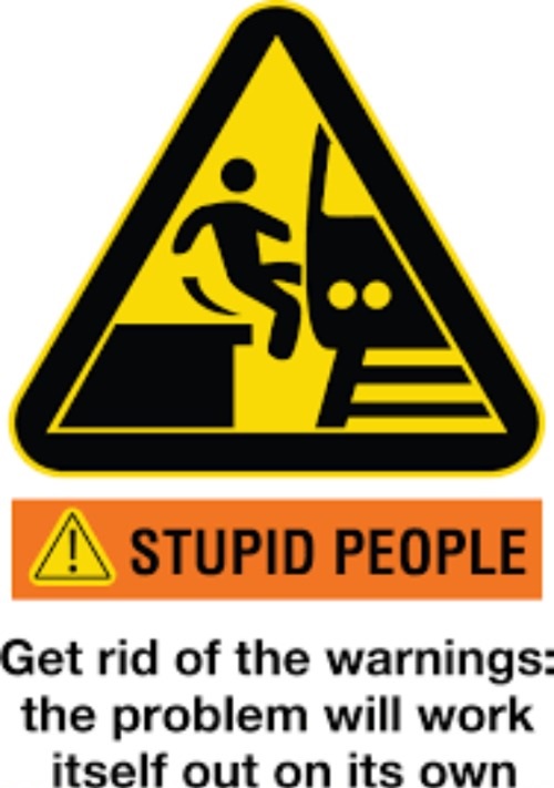 watch the gap - A Stupid People Get rid of the warnings the problem will work itself out on its own