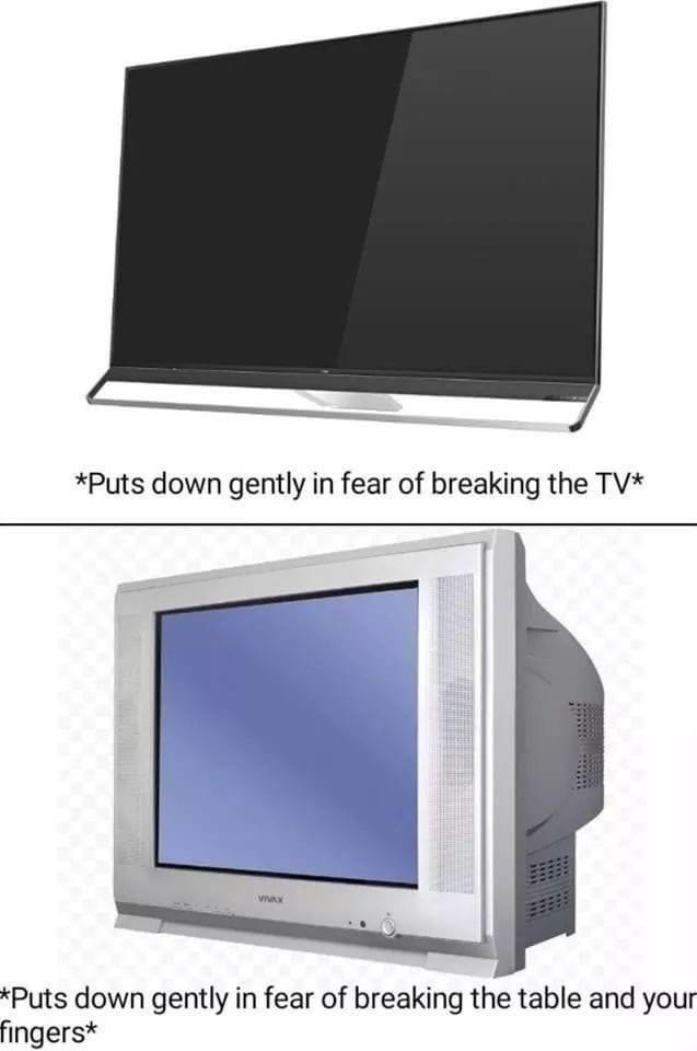 puts down gently in fear of breaking - Puts down gently in fear of breaking the Tv Vivax Puts down gently in fear of breaking the table and your fingers