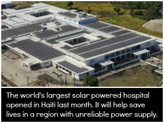 hospital en haiti - The world's largest solar powered hospital opened in Haiti last month. It will help save lives in a region with unreliable power supply.