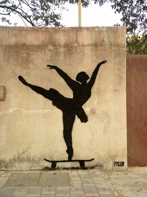 street art ballerina - Tyler