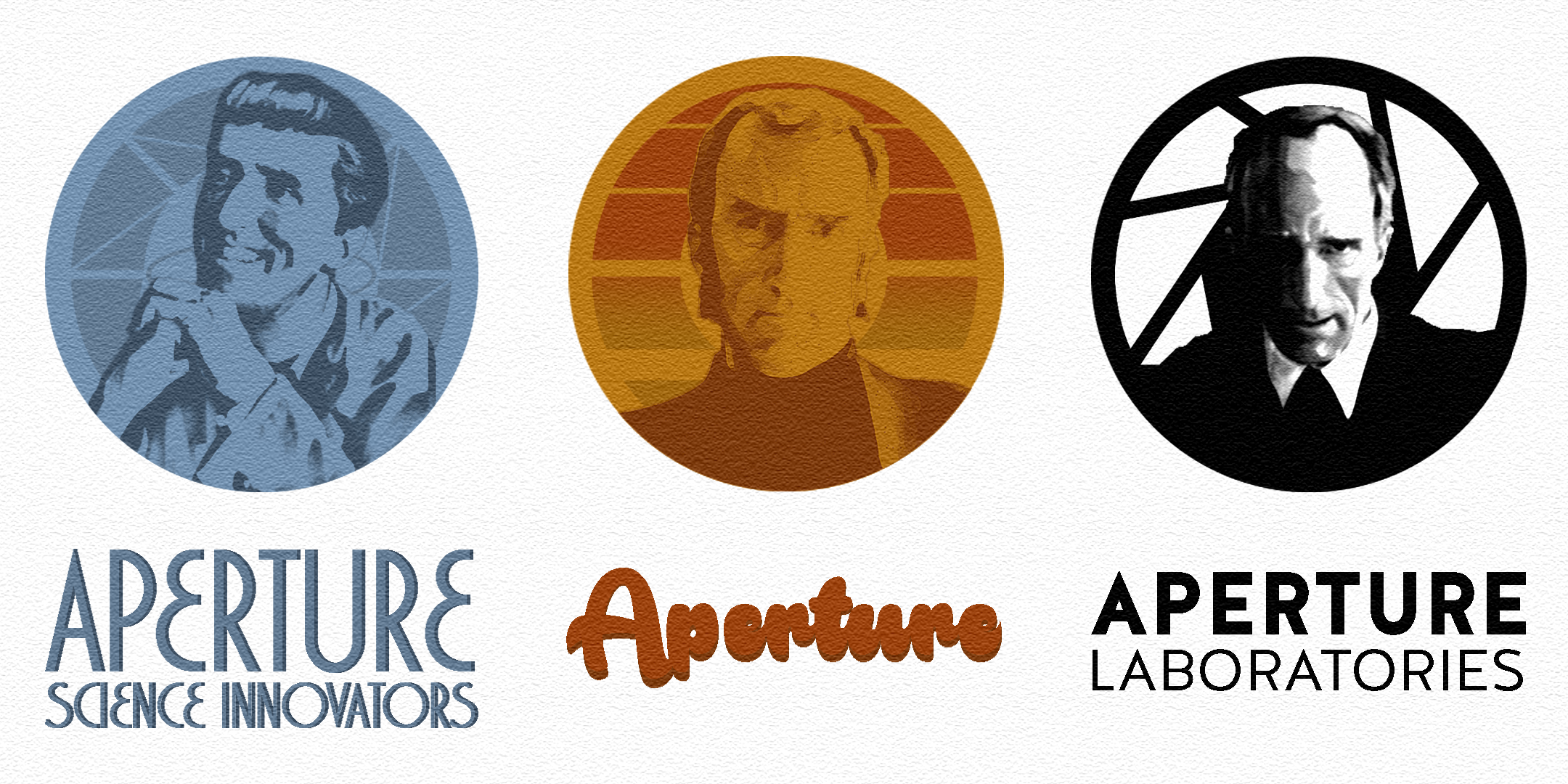 aperture all logos - free Aperture Apertura Aperture Laboratories Science Innovators