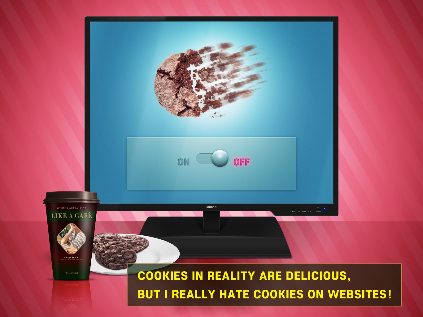 multimedia - On Off Authentic European Style Wizna Pove A Caf Sweet Black Cms Mt Fauce 952 T Idoni Cookies In Reality Are Delicious, But I Really Hate Cookies On Websites! Bmeel Bevck