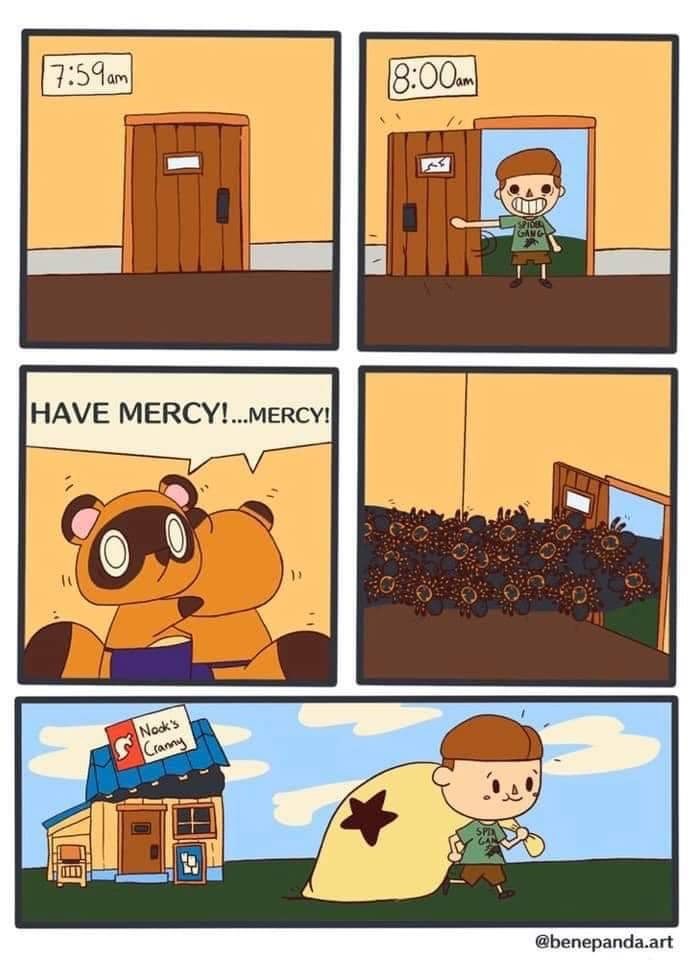 animal crossing comic meme - Gang Have Mercy!...Mercy! Nook's Granny .art