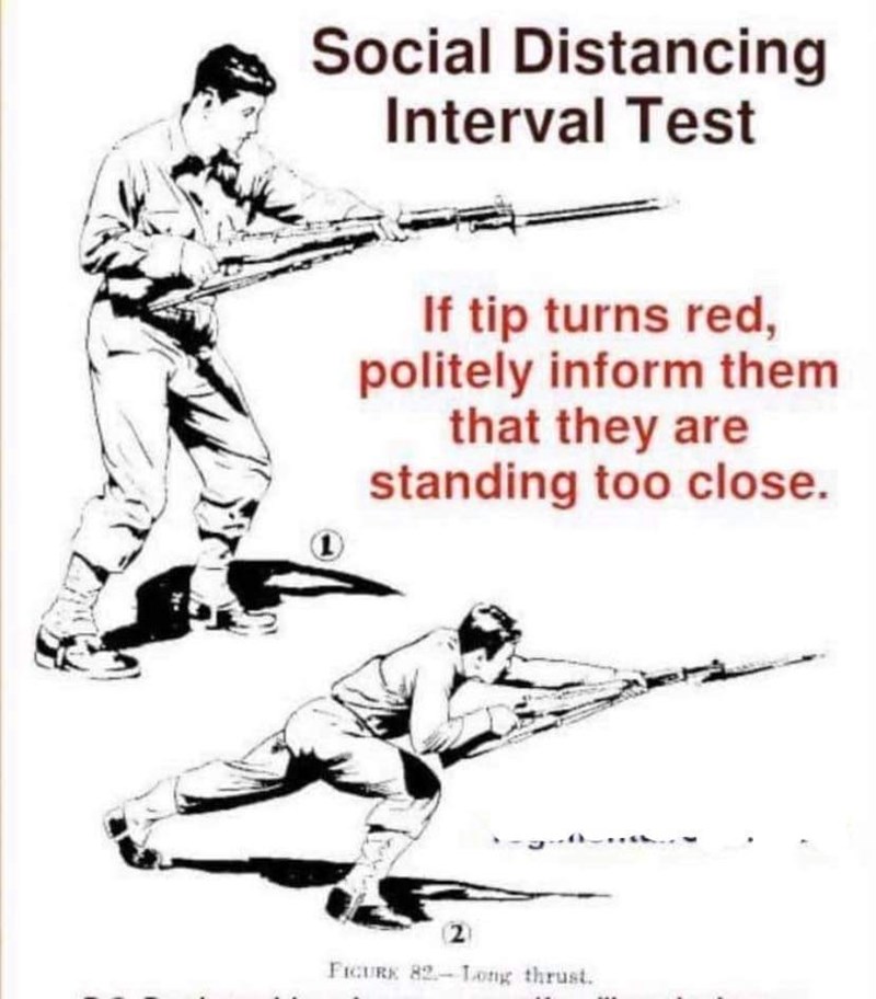 social distancing funny - Social Distancing Interval Test If tip turns red, politely inform them that they are standing too close. 2 Ficurx 82 Long thrust.
