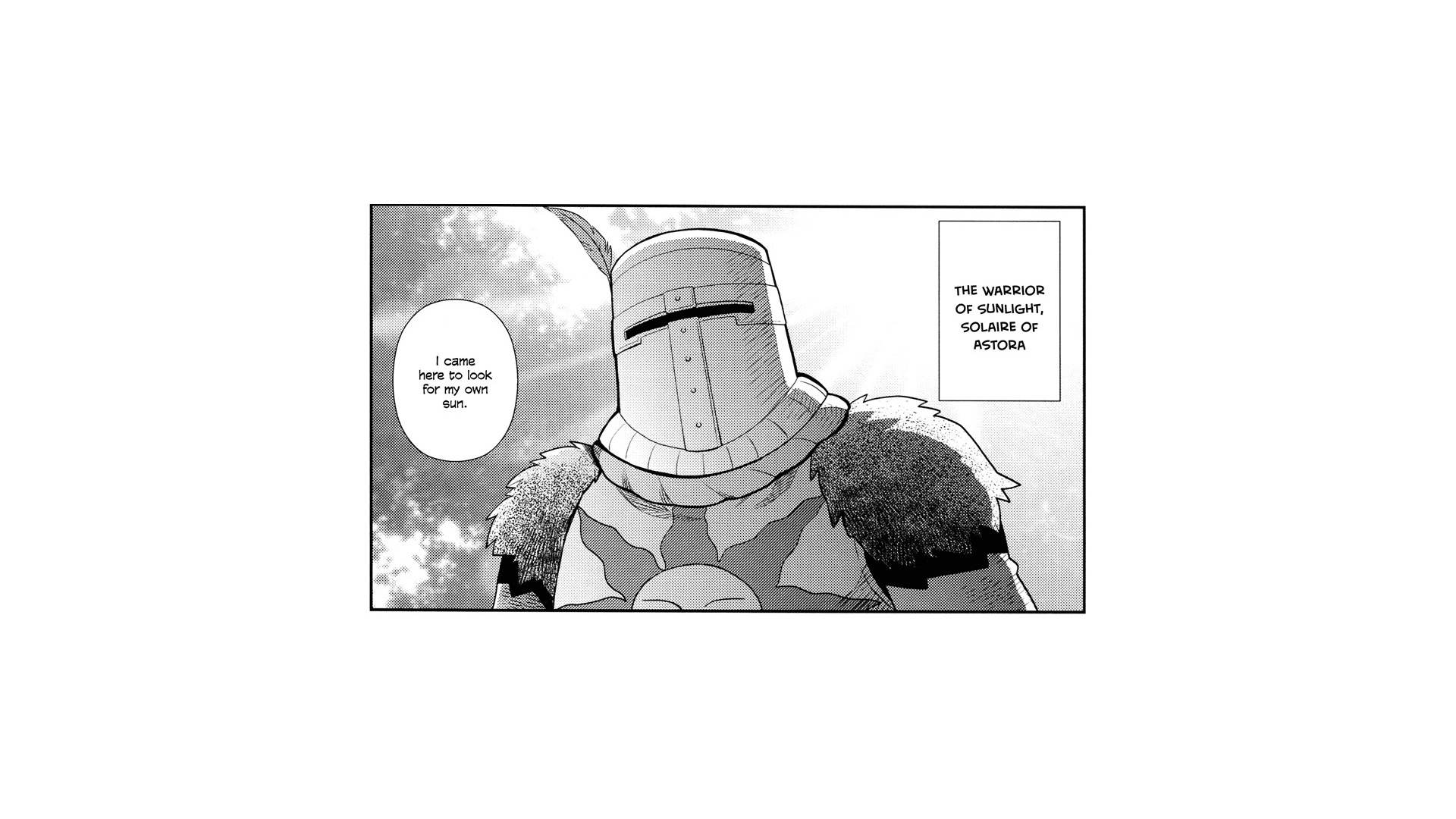 cartoon - The Warrior Of Sunlight, Solaire Of Astora I came here to look for my own sun.