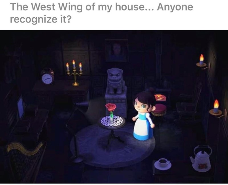 animal crossing memes - The West Wing of my house... Anyone recognize it?