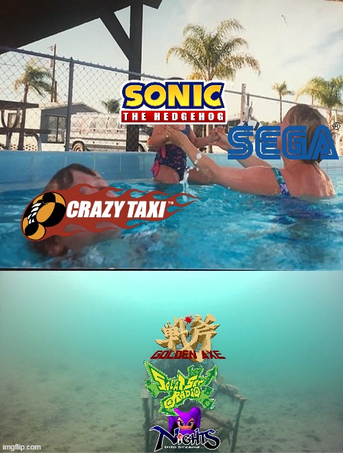 mother ignoring kid drowning meme - Sonic The Hedgehog Tsegi Crazy Taxi" Lden Nie Alt Cradio imgflip.com Apato Di