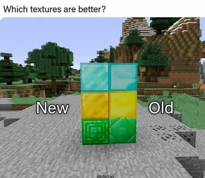games - Which textures are better? tha New Old dirt.ig
