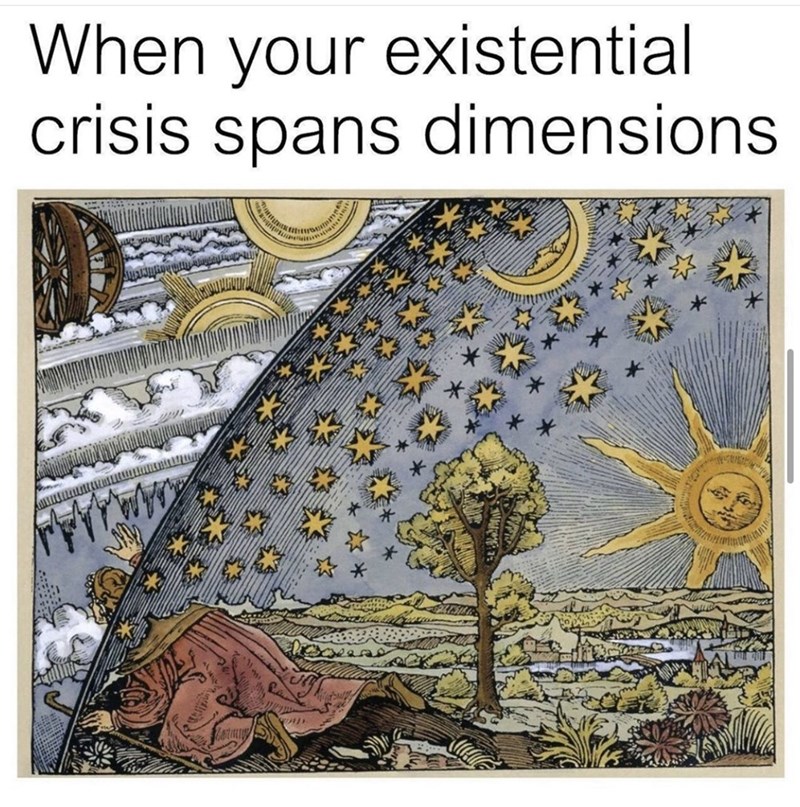 existential crisis meme - When your existential crisis spans dimensions 59