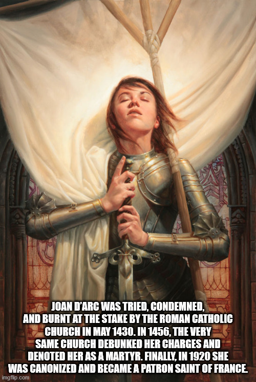 joan of arc artwork - Joan D'Arc Was Tried, Condemned, And Burnt At The Stake By The Roman Catholic Church In . In 1456, The Very Same Church Debunked Her Charges And Denoted Her As A Martyr. Finally, In 1920 She Was Canonized And Became A Patron Saint Of