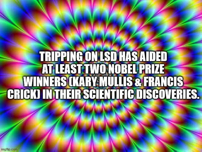 hallucination background - Tripping On Lsd Has Aided At Least Two Nobel Prize Winners Kary Mullis & Francis Crick In Their Scientific Discoveries. imgflip.com