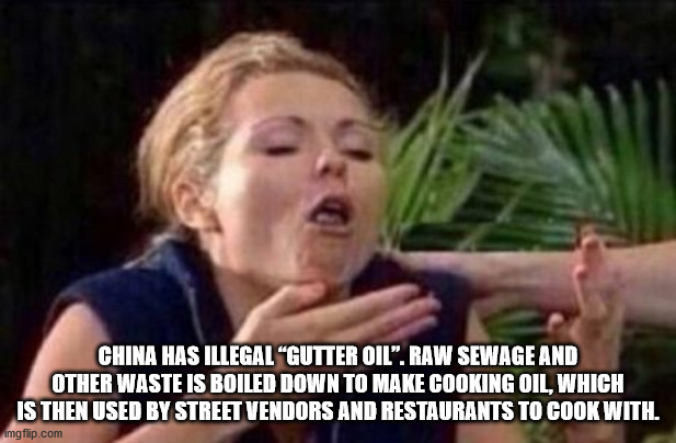 girls who call their boyfriends daddy - China Has Illegal "Gutter Oil". Raw Sewage And Other Waste Is Boiled Down To Make Cooking Oil, Which Is Then Used By Street Vendors And Restaurants To Cook With. imgflip.com