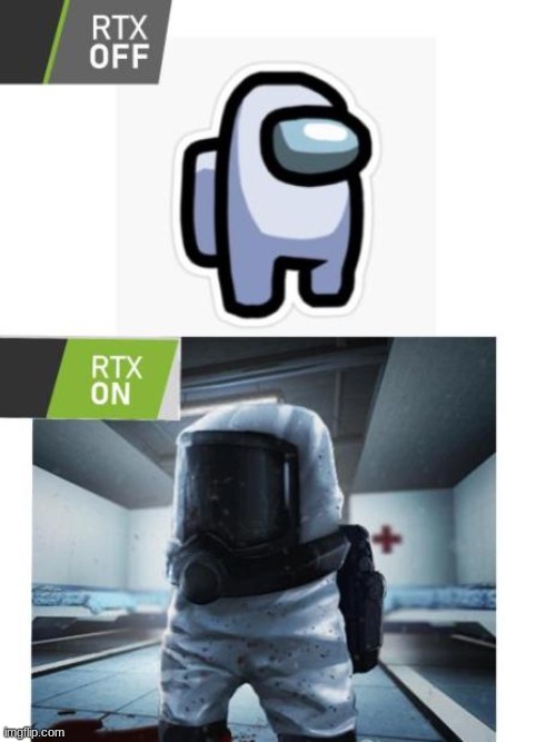 Cursed image - Rtx Off Rtx On imgilip.com