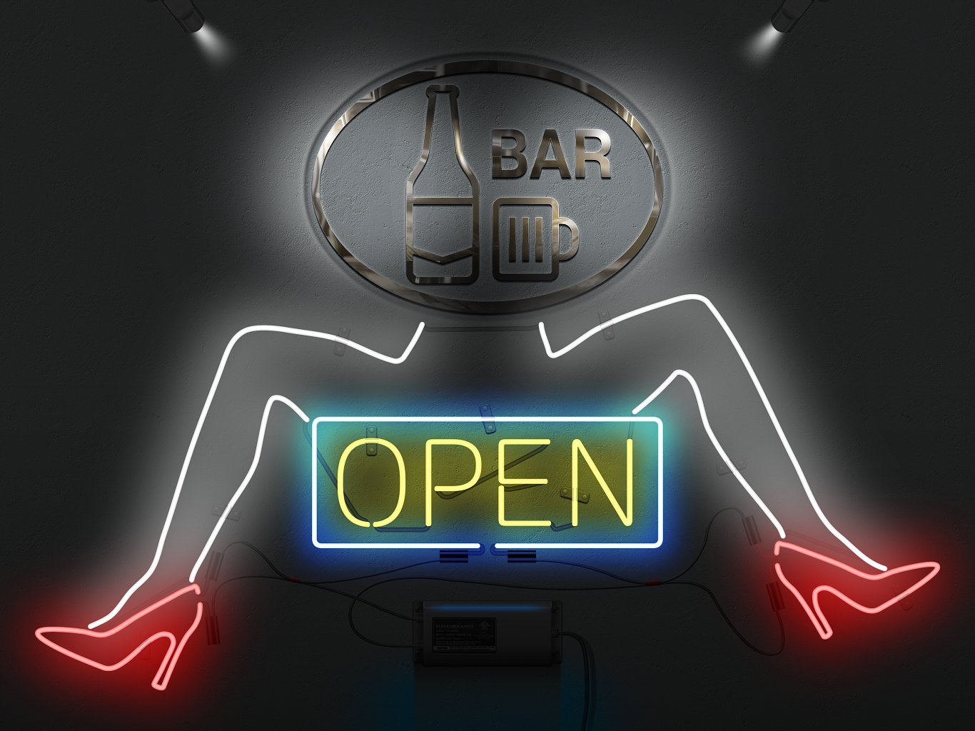 computer wallpaper - Bar Open